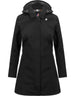 K-Way Trench Mathy Bonded Jersey Black Pure – vista principale – Master SKU KWAY_K7127JW_USY