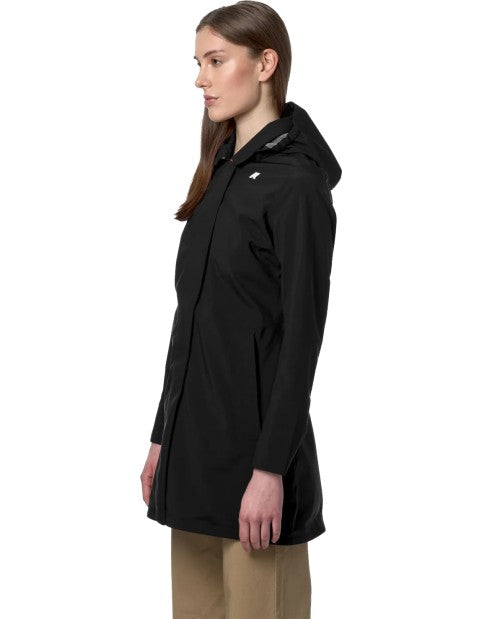 K-Way Trench Mathy Bonded Jersey Black Pure – dettaglio prodotto 4 – Master SKU KWAY_K7127JW_USY