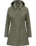 K-Way Trench Mathy Bonded Jersey Green Lichen – vista principale – Master SKU KWAY_K7127JW_V15