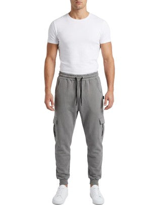 Ko Samui Pantalone In Felpa Cargo Regular Fit Ghiaccio – dettaglio prodotto 3 – Master SKU KSU_KPBX_ESSENTIAL_S6_GRIGIO