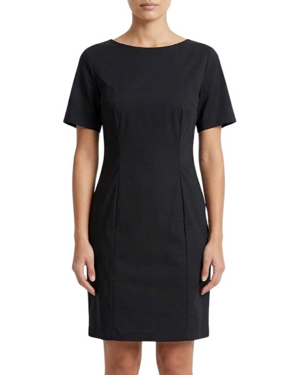 Manila Grace Abito Con Riprese Ma001 Nero – vista principale – Master SKU MNG_A119CU_MA001_NERO