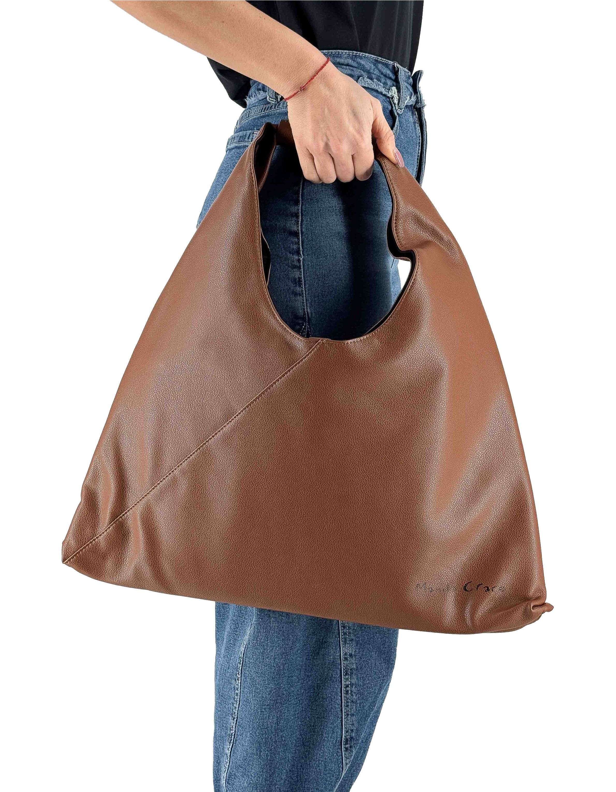 Manila Grace Borsa Sac Bag Essential Cacao Ma143 – vista principale – Master SKU MNG_B881EU_MA143_CACAO