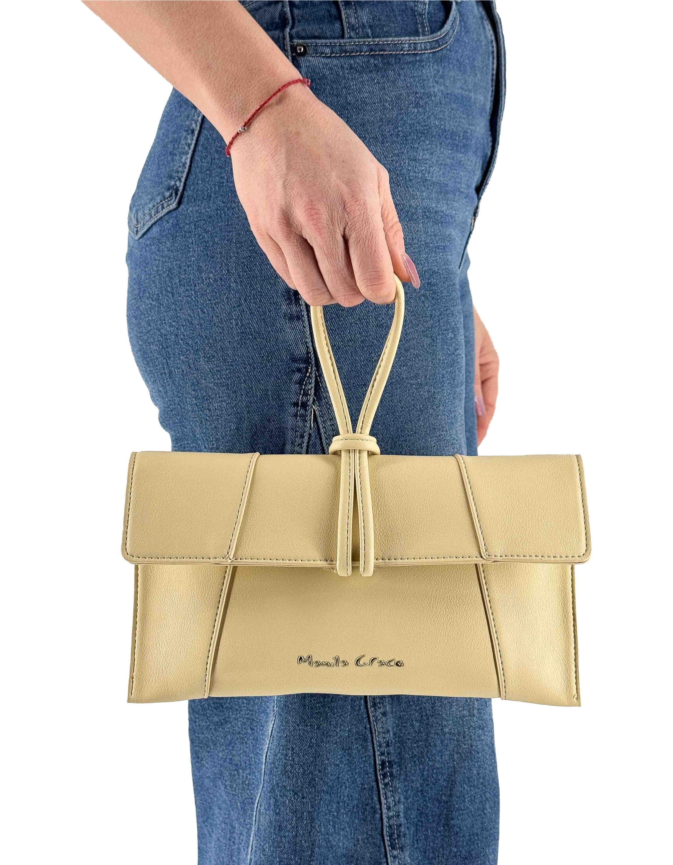 Manila Grace Pochette Bag Nodo Ma658 Limonata – vista principale – Master SKU MNG_B807EU_MA658_LIMONATA