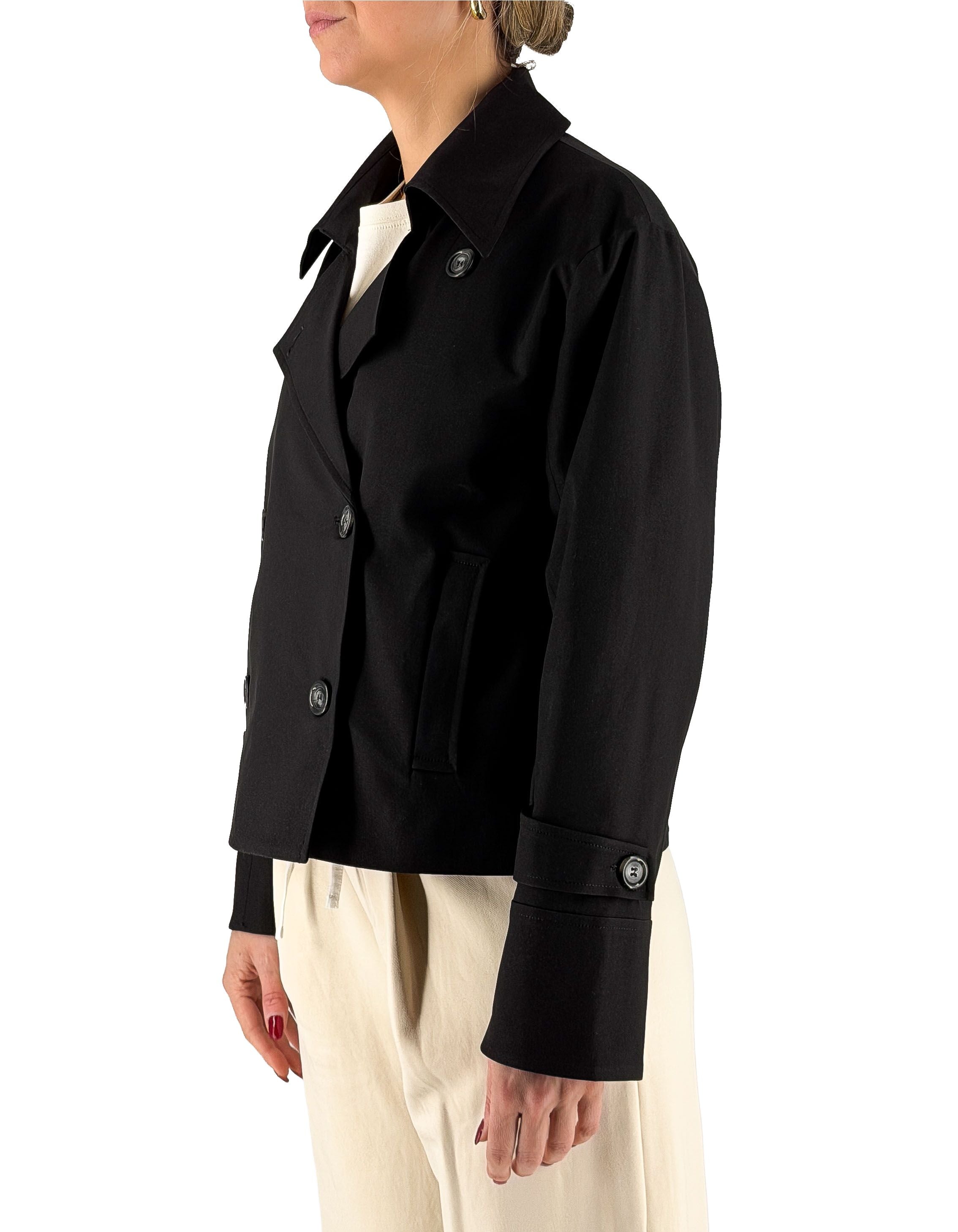 Manila Grace Trench Corto Ma001 Nero – dettaglio prodotto 2 – Master SKU MNG_K082PU_MA001_NERO