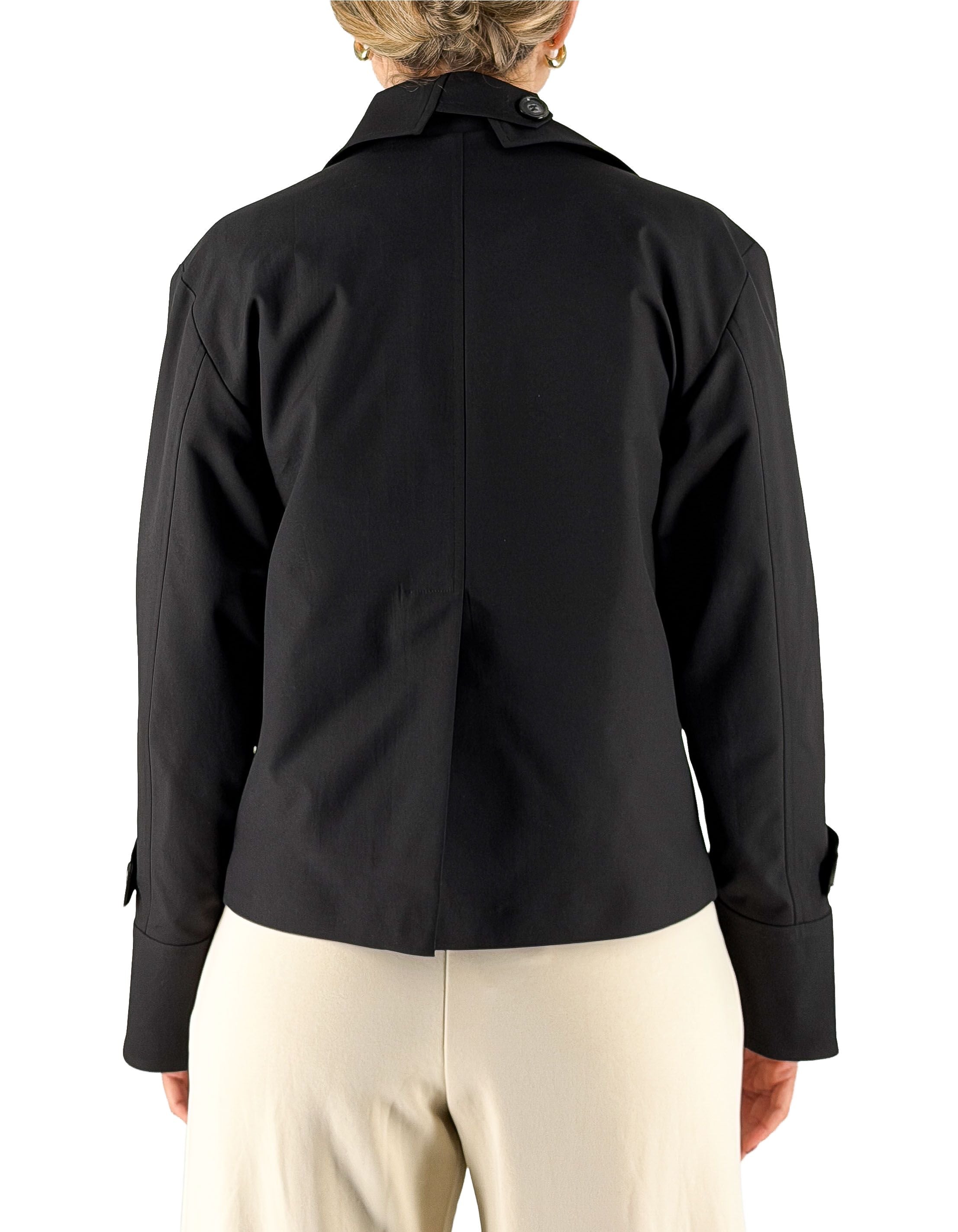 Manila Grace Trench Corto Ma001 Nero – dettaglio prodotto 3 – Master SKU MNG_K082PU_MA001_NERO