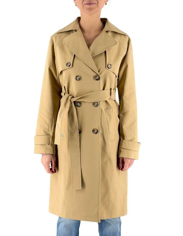Manila Grace Trench Lungo Corda – vista principale – Master SKU MNG_K083PU_MD607_CORDA
