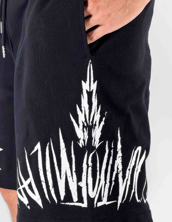 Marcelo Burlon - County Of Milan Bermuda In Felpa Outline Wings Logo – dettaglio prodotto 2 – Master SKU MBU_S6CMMABE005_110