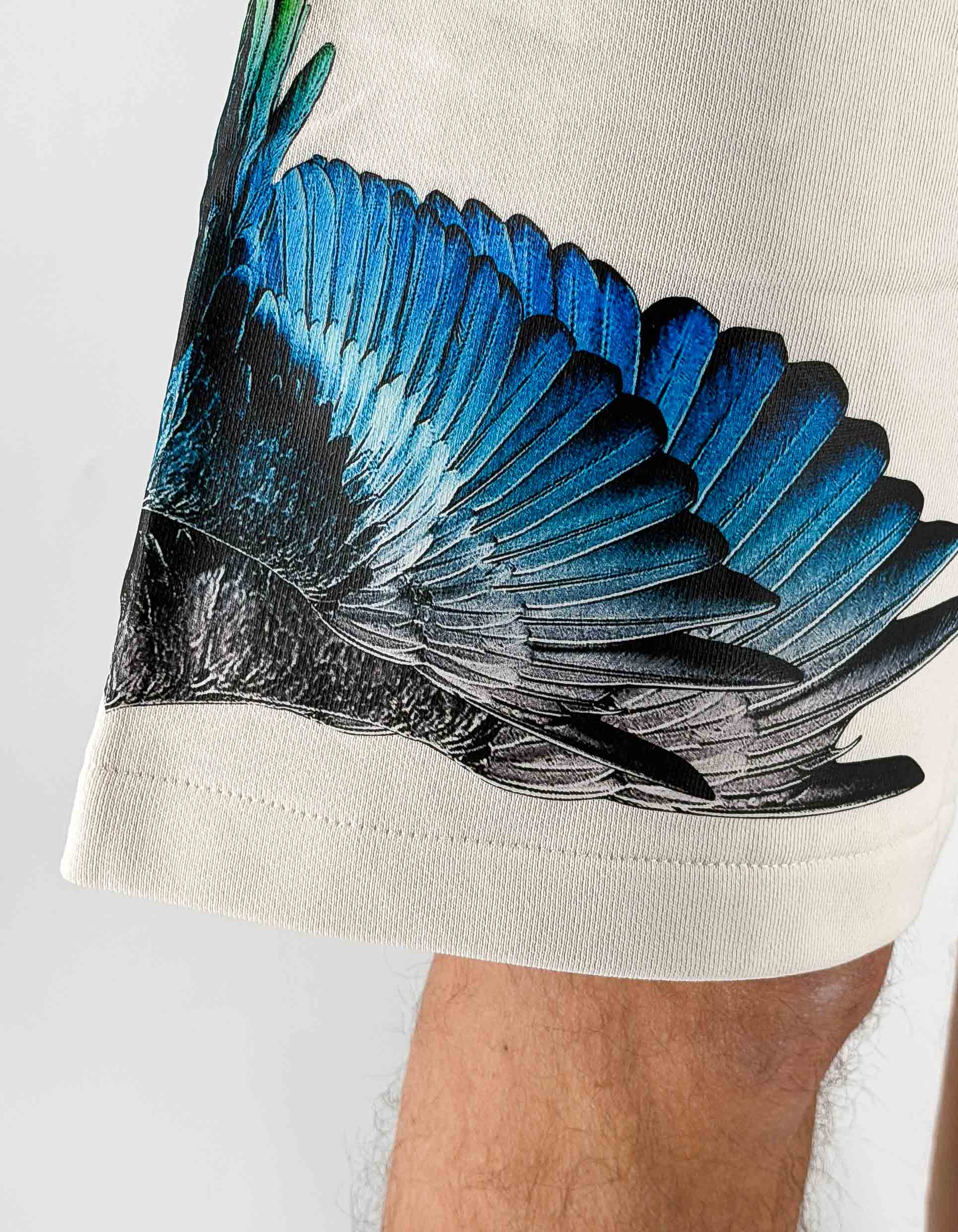 Marcelo Burlon - County Of Milan Bermuda In Felpa White Royal Wings – dettaglio prodotto 2 – Master SKU MBU_S6CMMABE026_412