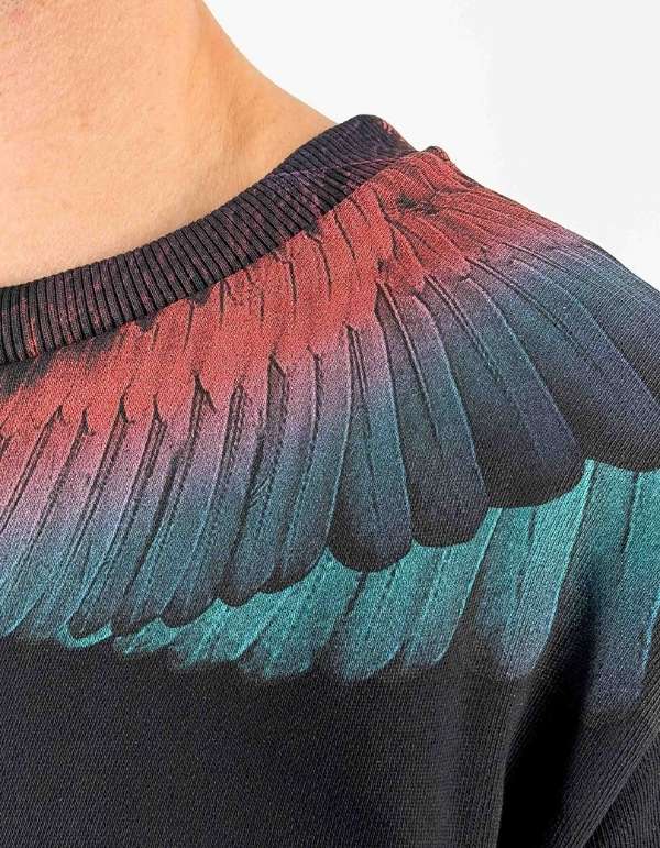 Marcelo Burlon - County Of Milan Felpa Wings Nero/black – dettaglio prodotto 2 – Master SKU MBU_S6CMMASW028_110