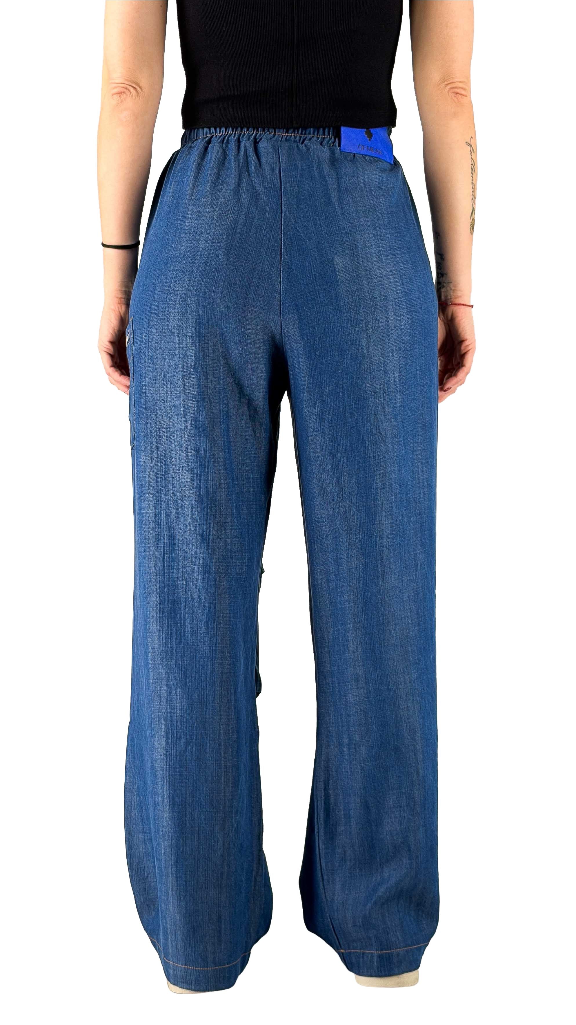 Marcelo Burlon - County Of Milan Pantalone Donna In Denim Lyocell – dettaglio prodotto 3 – Master SKU MBU_26ECM30180_DENIM