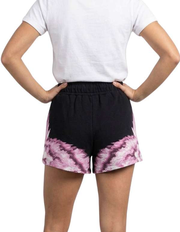 Marcelo Burlon - County Of Milan Short Donna In Felpa Nero wings Pink Explosion – dettaglio prodotto 2 – Master SKU MBU_26ECM30105_NERO_WINGS_PINK_EXPLOSION