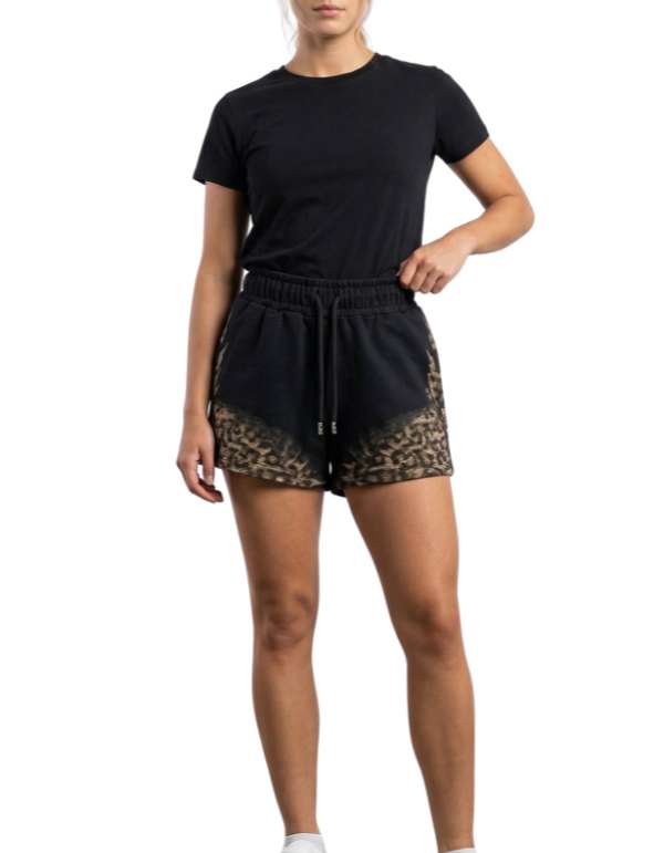 Marcelo Burlon - County Of Milan Shorts Donna Wings Leo In Cotone, Nero – dettaglio prodotto 3 – Master SKU MBU_26ECM30168_NERO