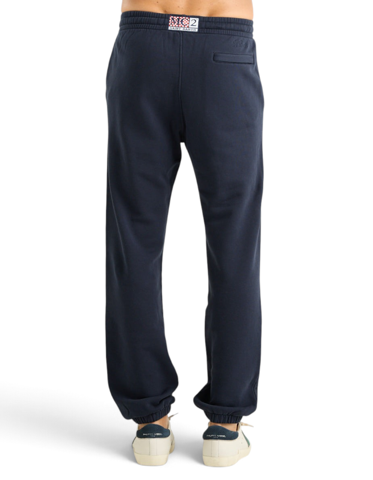 MC2 Saint Barth Pantalone Jogger Bolt Raw Blu Notte