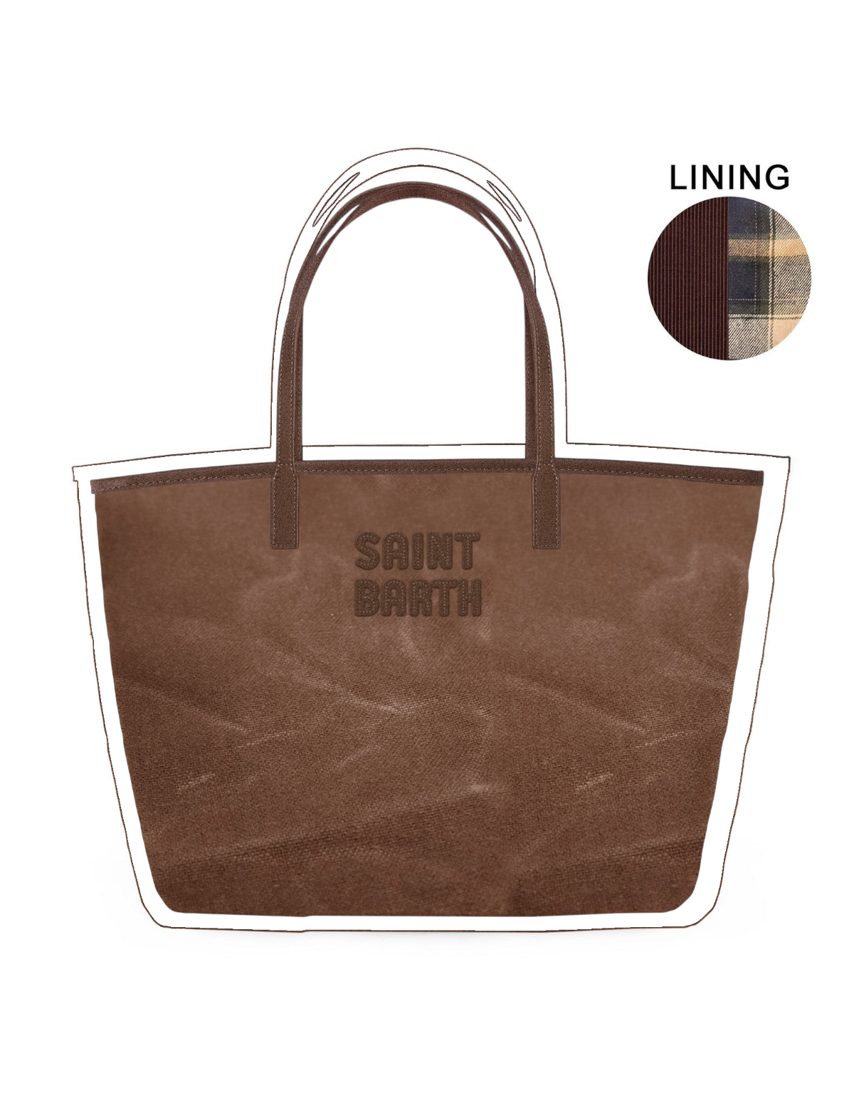 Borsa City Bag Mid Wax 18 MC2 Saint Barth - fronte