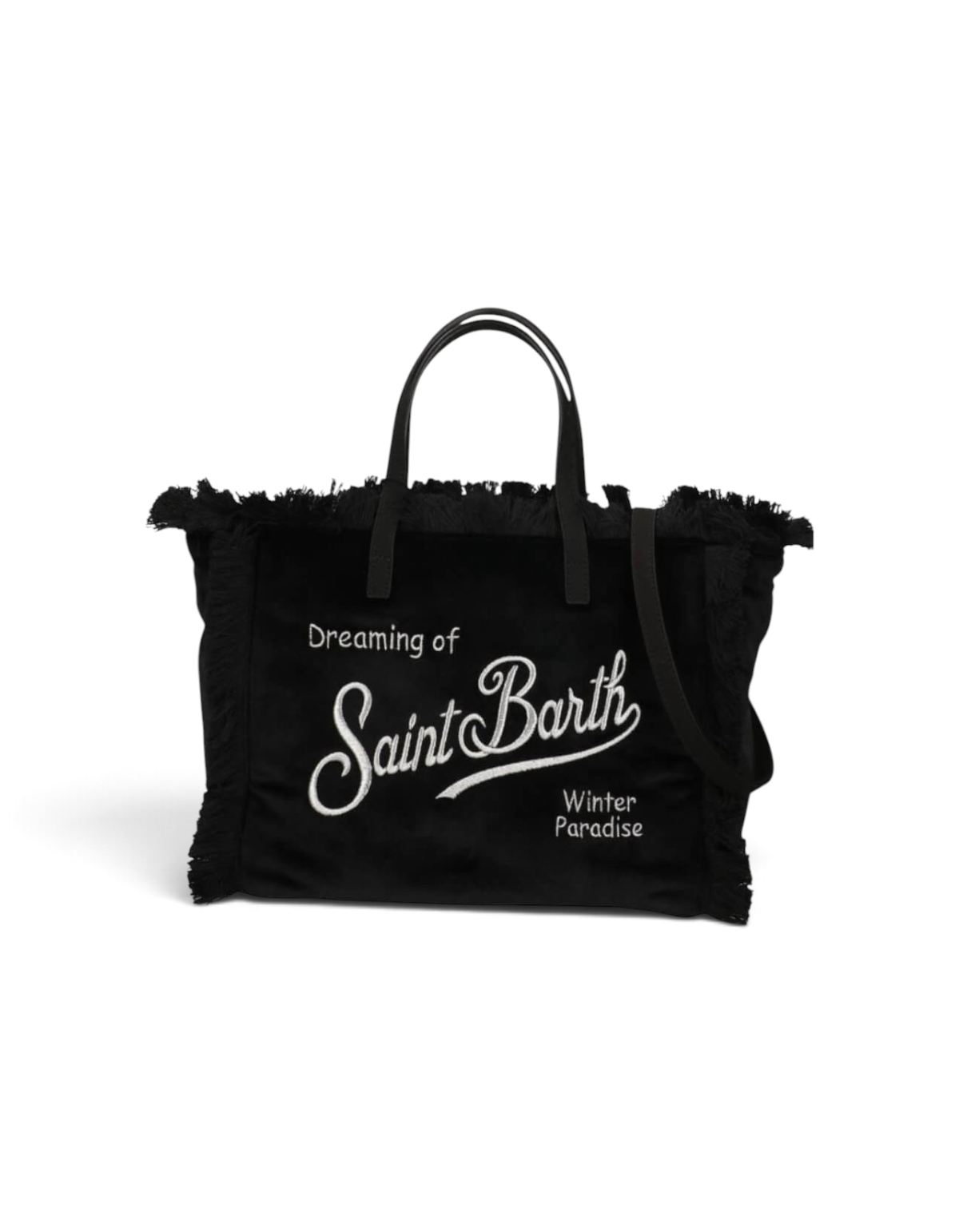 Borsa Colette Velvet nera MC2 Saint Barth - fronte