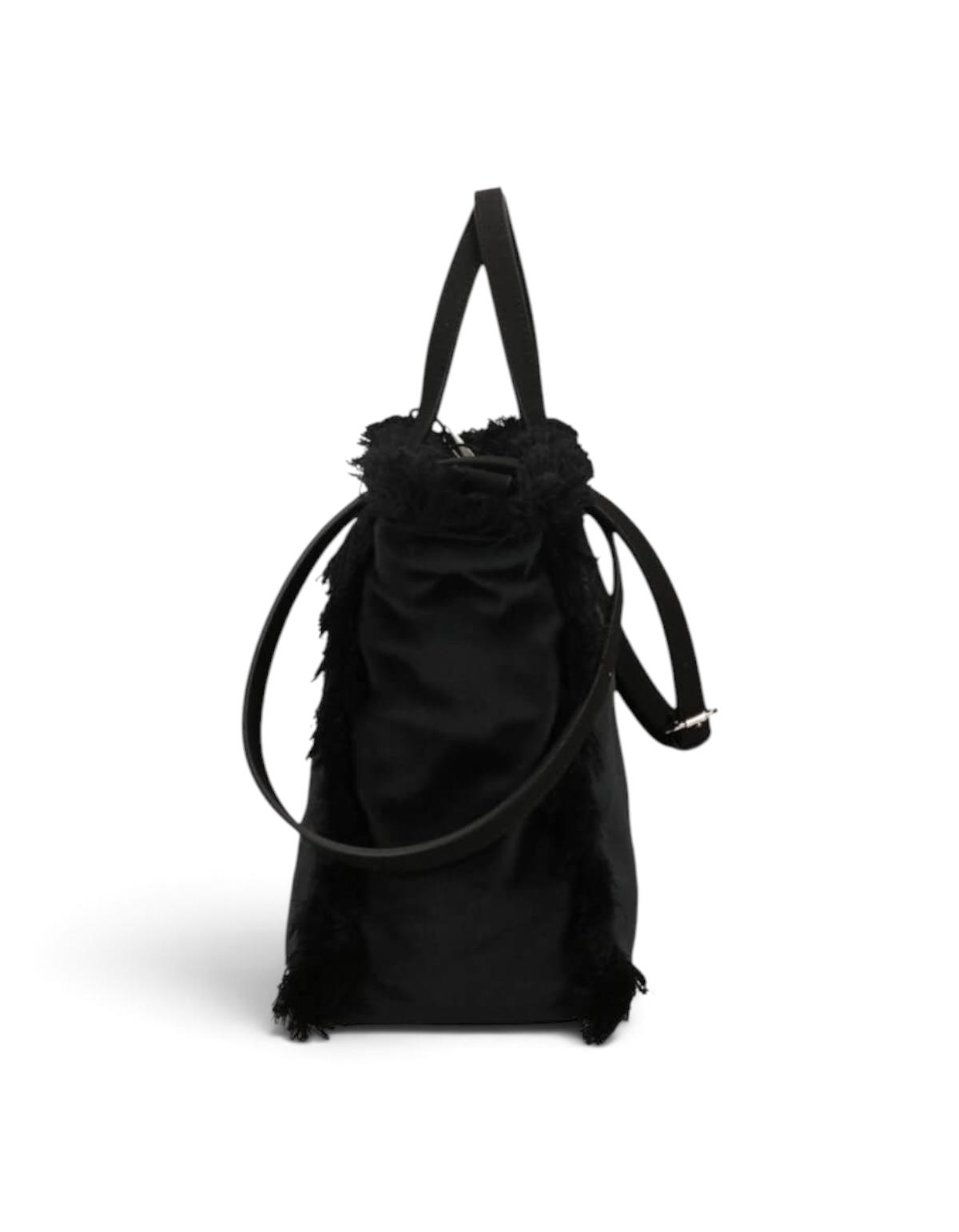 Borsa Colette Velvet nera MC2 Saint Barth - lato