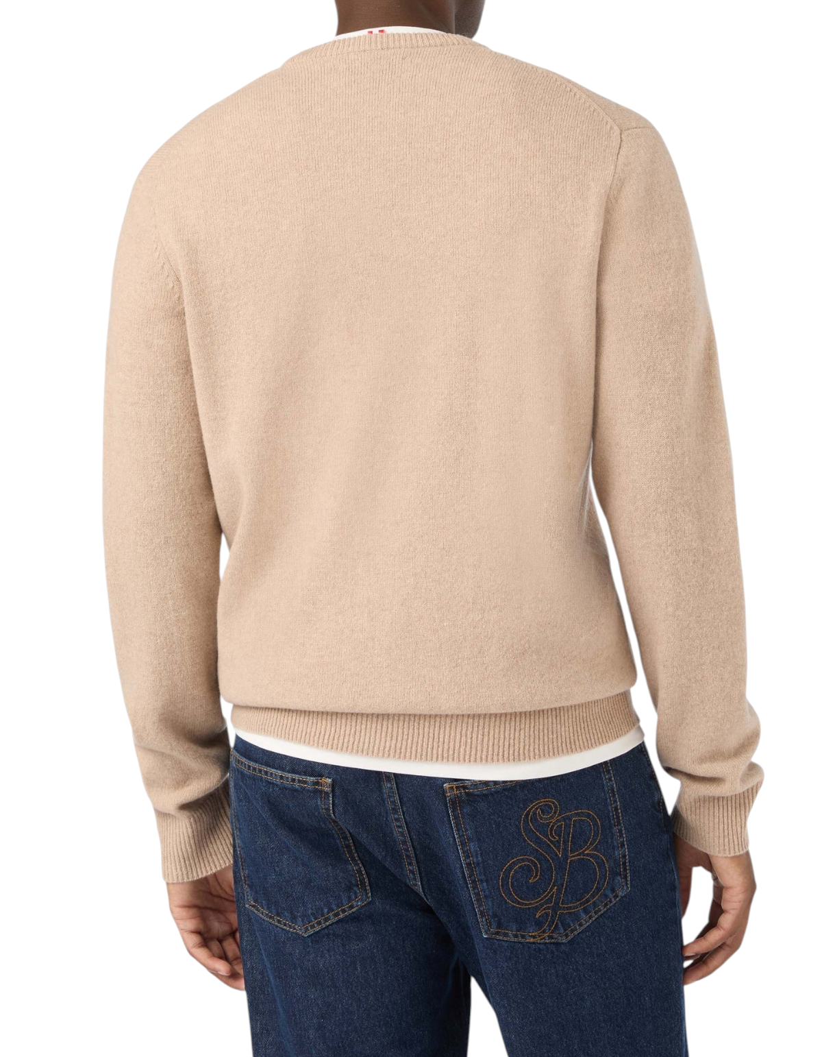 Maglione Regent Lambswool beige MC2 Saint Barth - retro