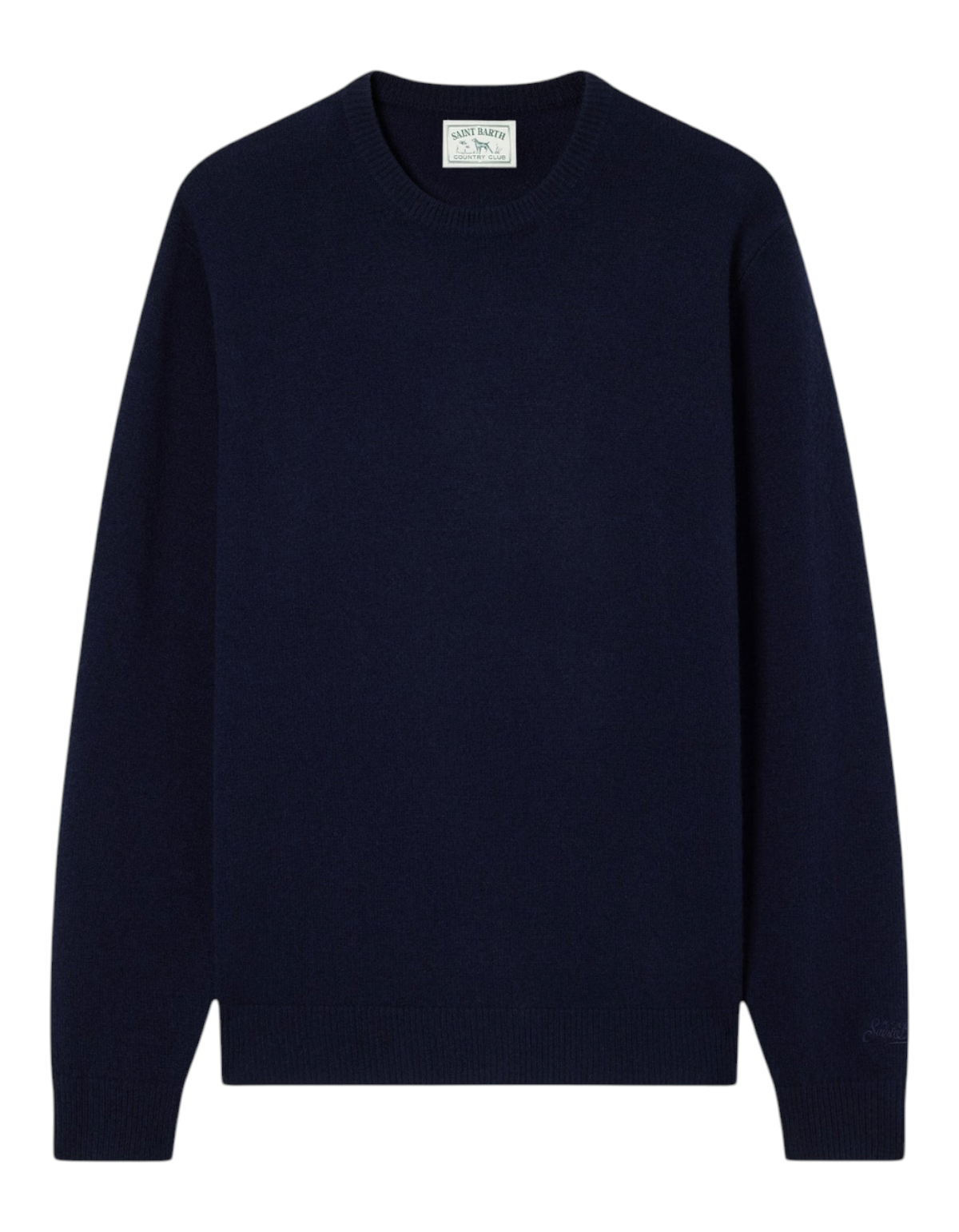 Maglione Regent Lambswool blu notte MC2 Saint Barth - fronte