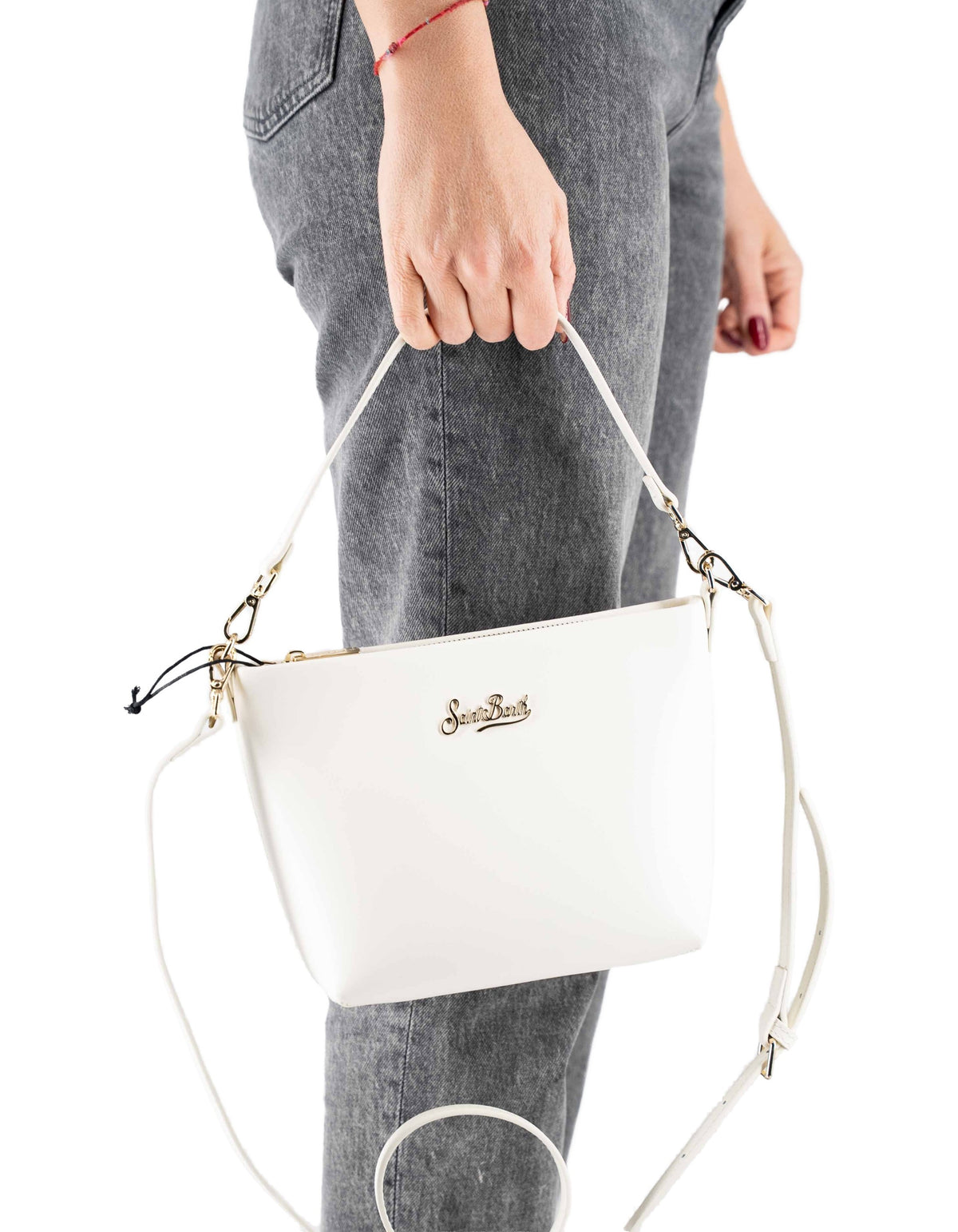 MC2 Saint Barth Aline bag In Vera Pelle Bianca – dettaglio prodotto 3 – Master SKU MC2_ALI0034_00499I