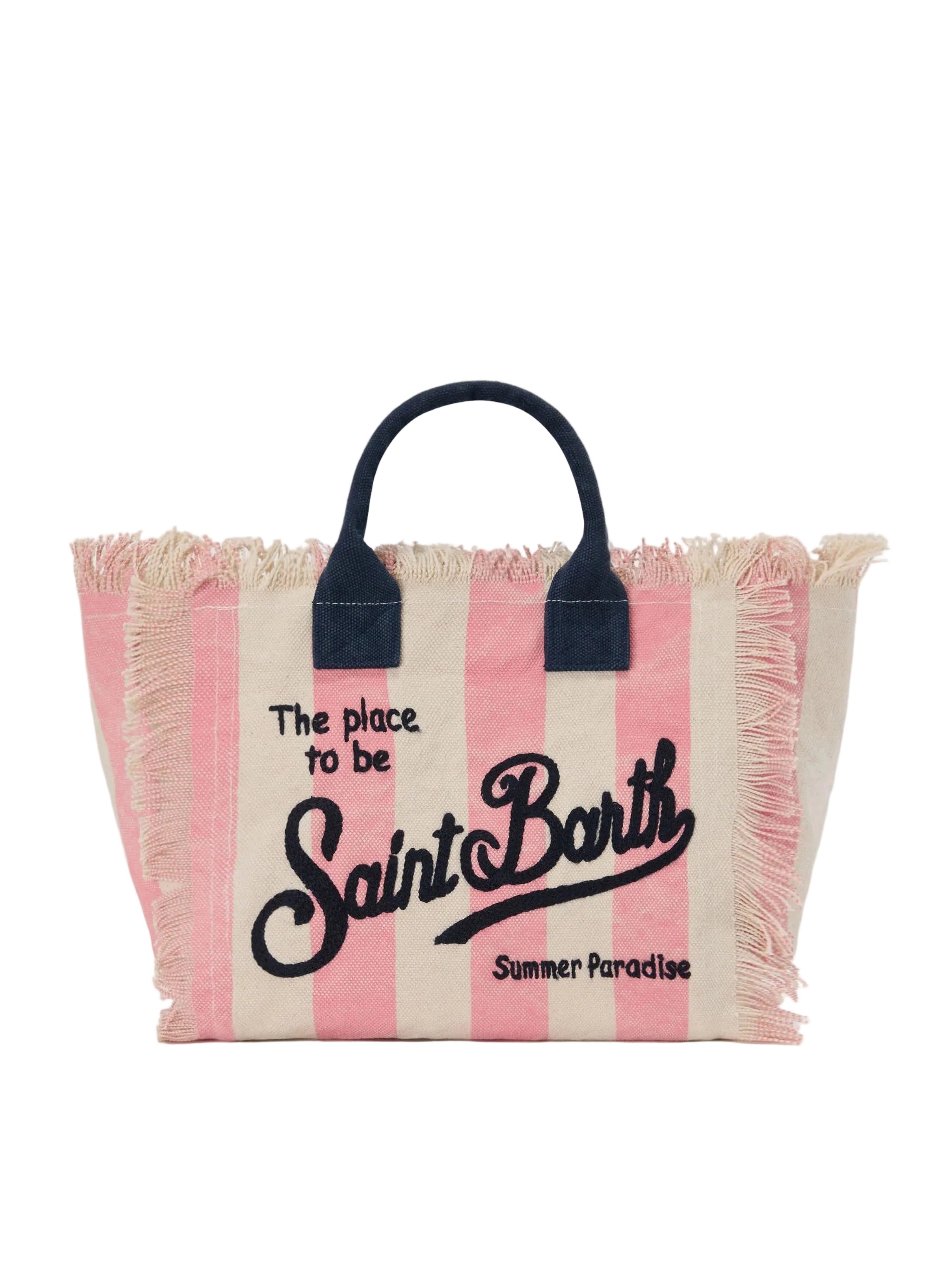 MC2 Saint Barth Borsa a Mano con Tracolla Colette A Righe Rosa Tina 2161 Emb – vista principale – Master SKU MC2_COL0001_02626L