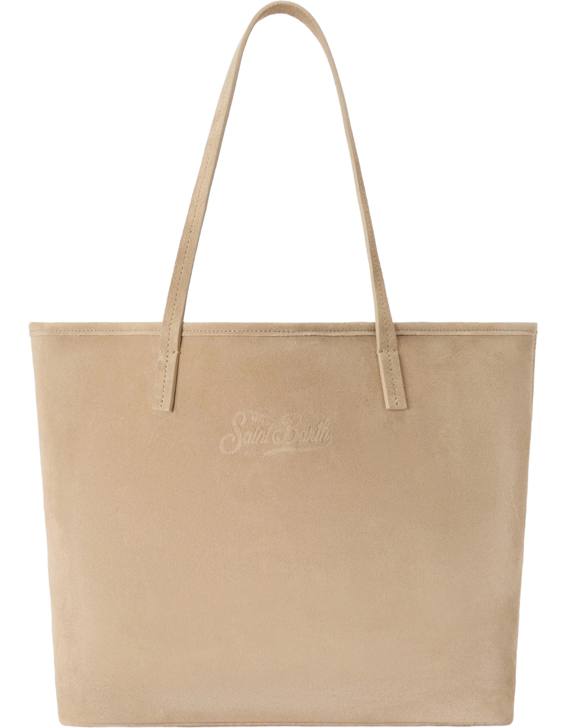 MC2 Saint Barth Borsa City Bag Suede Beige – vista principale – Master SKU MC2_CB0003_00102L