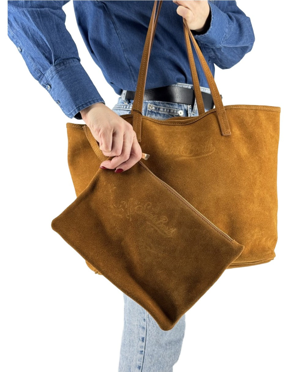 MC2 Saint Barth Borsa City Bag Suede Camel – dettaglio prodotto 2 – Master SKU MC2_CB0003_00250L