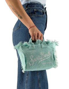 MC2 Saint Barth Borsa Vanity Mini In Lino Verde Acqua – vista principale – Master SKU MC2_VAMI008 01182H