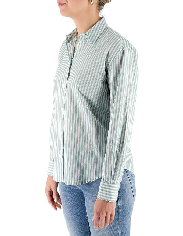MC2 Saint Barth Camicia Donna Meredith Cotton Sb Stripes V 53 Emb – dettaglio prodotto 3 – Master SKU MC2_MDH001_00722L
