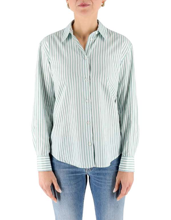 MC2 Saint Barth Camicia Donna Meredith Cotton Sb Stripes V 53 Emb – dettaglio prodotto 4 – Master SKU MC2_MDH001_00722L