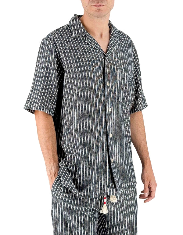 MC2 Saint Barth Camicia Hawaiiana Kalea Crochet Stripes 61 – vista principale – Master SKU MC2_KALE003_01084L