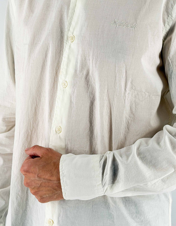 MC2 Saint Barth Camicia In Ice Cotton Panna – dettaglio prodotto 3 – Master SKU MC2_LCM0001_00095L