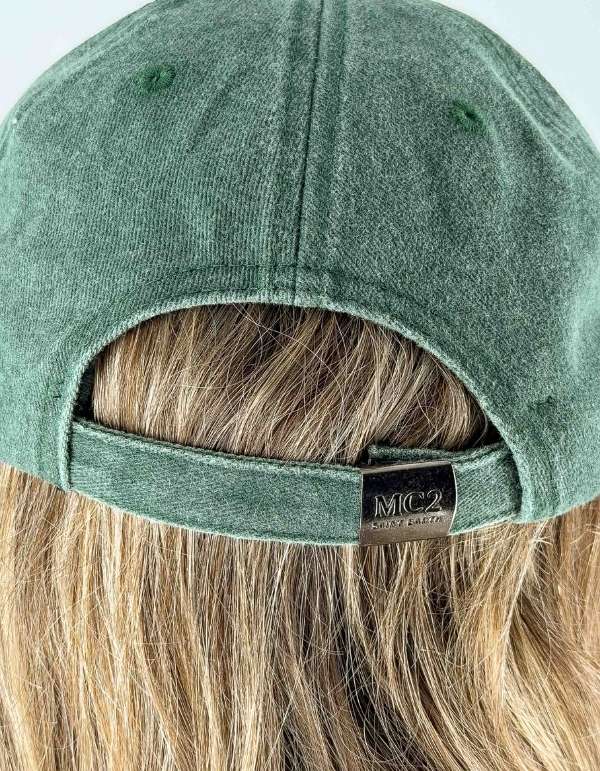 MC2 Saint Barth Cappellino Davis in Denim Verde – dettaglio prodotto 3 – Master SKU MC2_DAS0004_08157L
