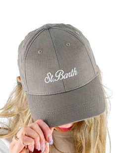 MC2 Saint Barth Cappello Baseball N Linen Vintage 13 Nut Emb – vista principale – Master SKU MC2_BASB0007_00620L