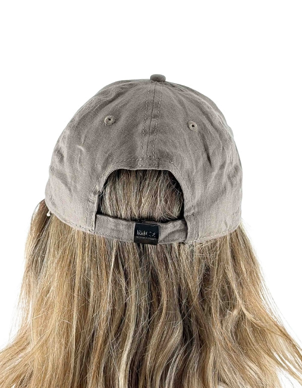 MC2 Saint Barth Cappello Baseball N Linen Vintage 13 Nut Emb – dettaglio prodotto 3 – Master SKU MC2_BASB0007_00620L