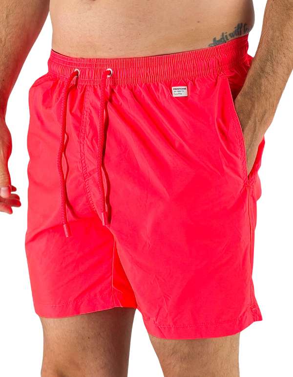 MC2 Saint Barth Costume Mare Uomo Pantone Lighting Pantone 42 Fluo Red Pnt L – vista principale – Master SKU MC2_LIG0004_01670L