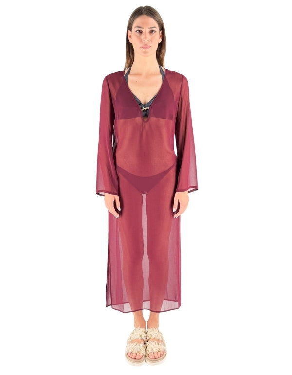 MC2 Saint Barth Long Caftano Aghata Plate Georgette 45 – vista principale – Master SKU MC2_AGH0002_08666L