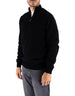 MC2 Saint Barth Maglia Jermyn Lambswool Zip Black – vista principale – Master SKU MC2_JERM002_00037I