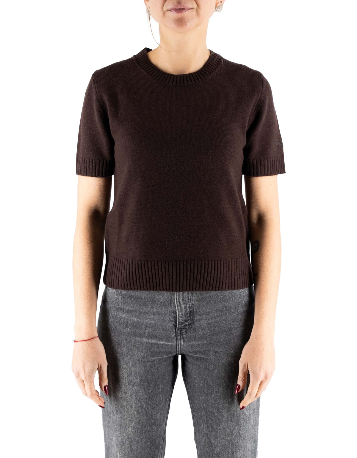 MC2 Saint Barth Maglia Lyra 100% Lana Marrone – dettaglio prodotto 3 – Master SKU MC2_LYR0001_00033I
