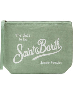 MC2 Saint Barth Pochette Aline In Lino 53 Sage – vista principale – Master SKU MC2_ALI0004_00265L