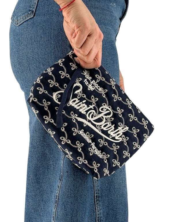 MC2 Saint Barth Pochette Aline Sangallo Cotton Mini Flowers Embry 61 Emb – vista principale – Master SKU MC2_ALI0045_00560L