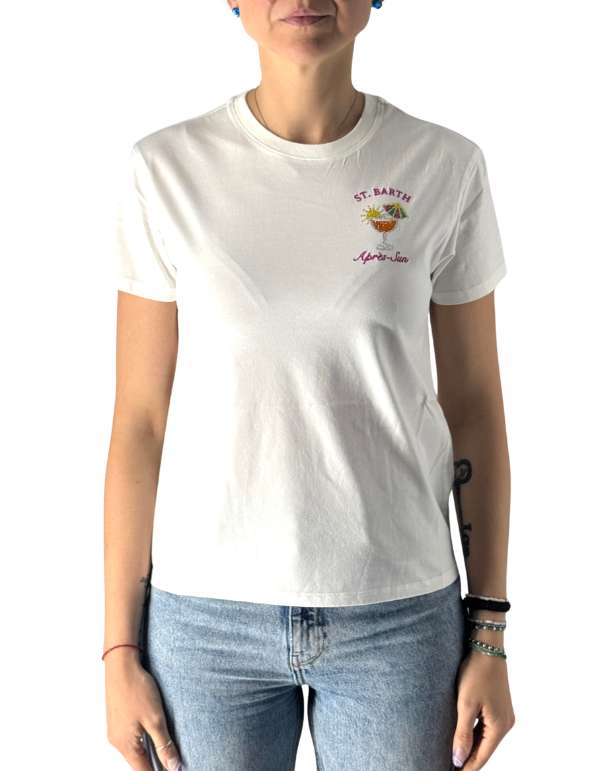 MC2 Saint Barth T-Shirt Emilie Apres Sun 01n Strass Emb – dettaglio prodotto 5 – Master SKU MC2_EMI0001_08571L