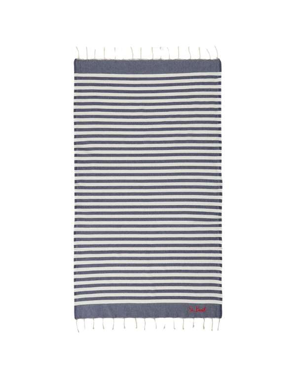 MC2 Saint Barth Telo Mare Foutas a Righe Blu e Bianche N Lig 61 – vista principale – Master SKU MC2_FOUT012_02757L