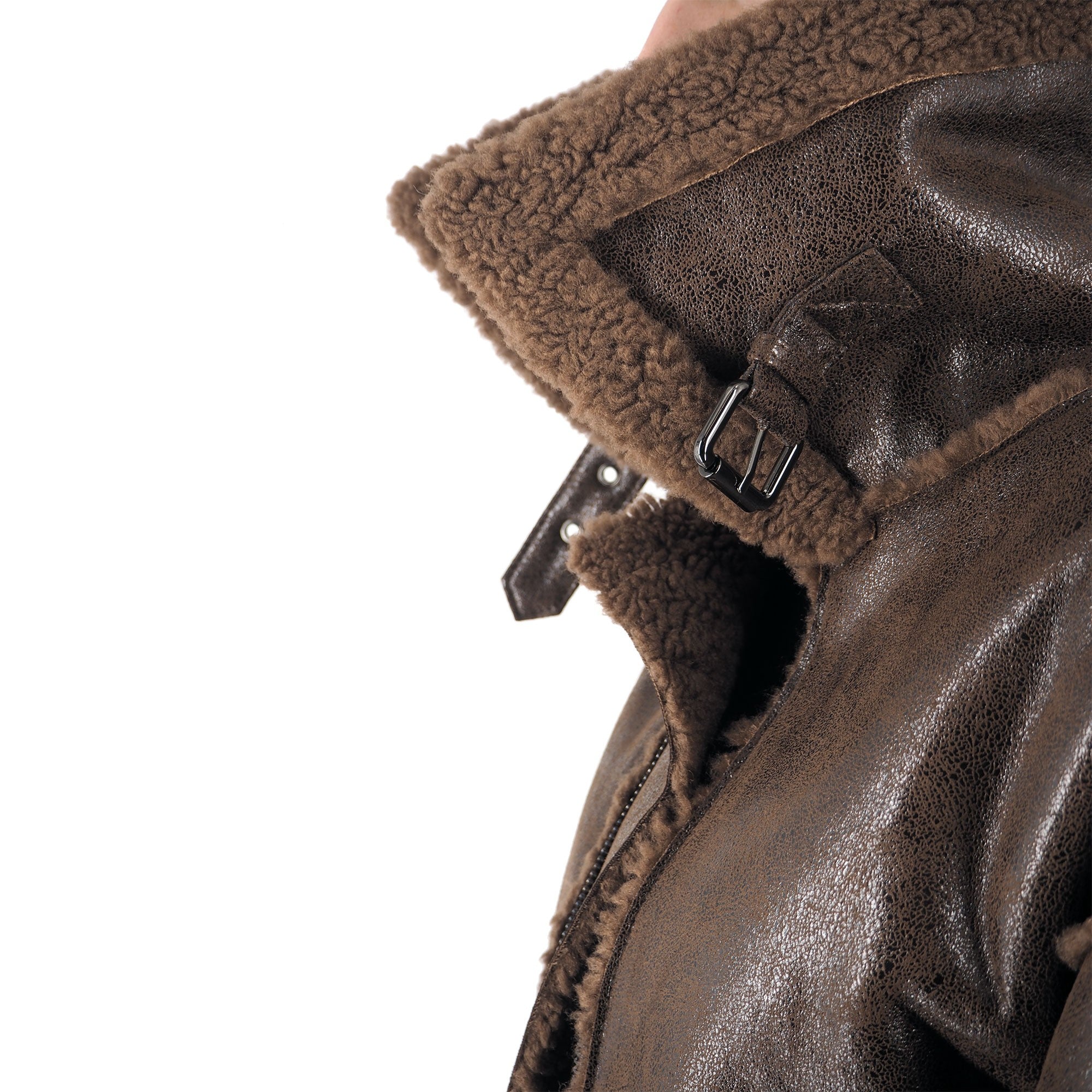 Montereggi Giacca In Shearling Tabacco – dettaglio prodotto 2 – Master SKU MTR_FW47550 993 DOUBLE 38