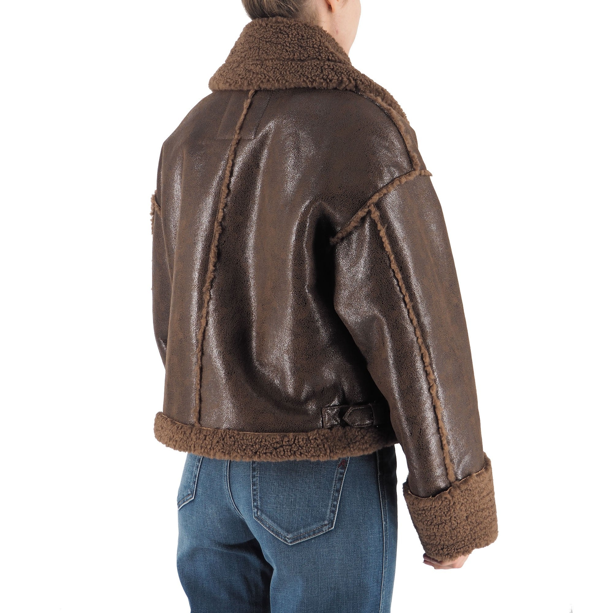 Montereggi Giacca In Shearling Tabacco – dettaglio prodotto 5 – Master SKU MTR_FW47550 993 DOUBLE 38