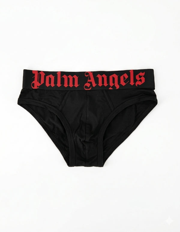 Palm Angels 2-Pack Slip Nero Logo Rosso – vista principale – Master SKU PLA1UMBSP08BI-BLA