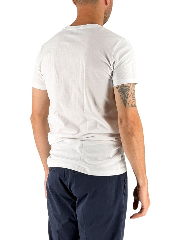 Palm Angels T-Shirt Bianca Logo Tonal – dettaglio prodotto 3 – Master SKU PLA1UMWTS04TR-WHI