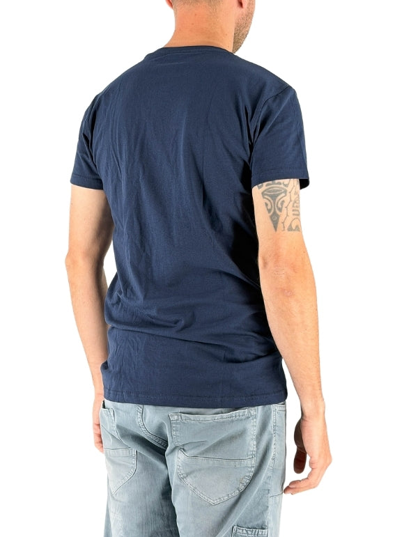 Palm Angels T-Shirt Navy Logo Contrast – dettaglio prodotto 3 – Master SKU PLA1UMBTS01SI-NAV