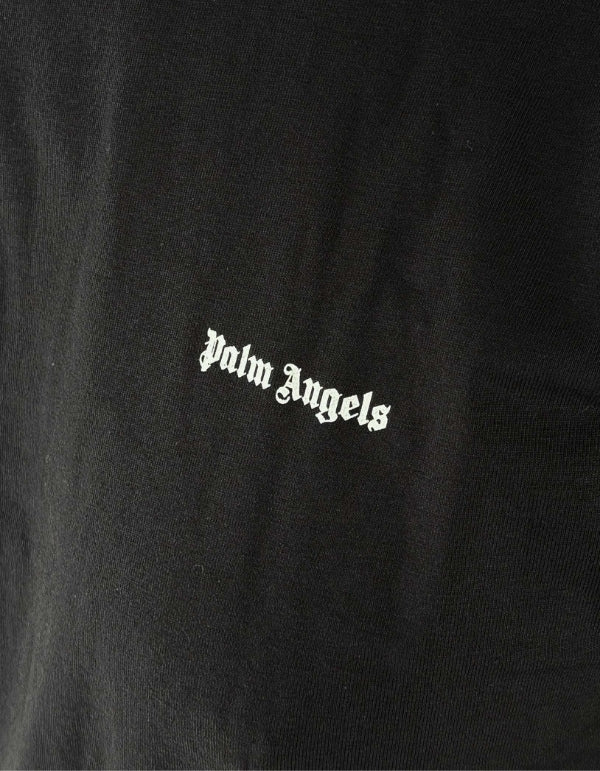 Palm Angels T-Shirt Nera Logo Contrast – dettaglio prodotto 2 – Master SKU PLA1UMBTS01SI-BLA