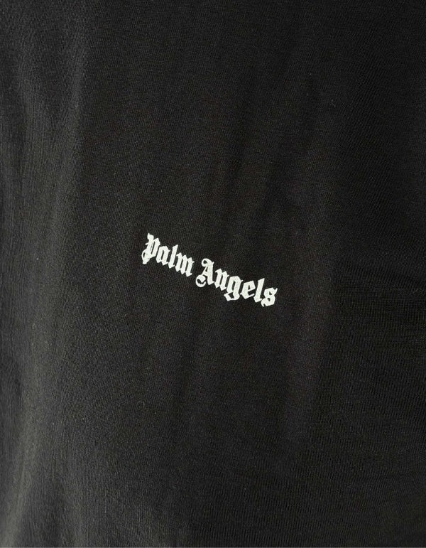 Palm Angels T-Shirt Nera Logo Contrast – dettaglio prodotto 2 – Master SKU PLA1UMBTS01SI-BLA