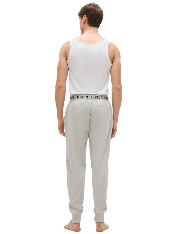 Polo Ralph Lauren Pantalone Jogger In Felpa Leggera Con Elastico Logato Grigio – dettaglio prodotto 5 – Master SKU RLU_714962529012_GRIGIO